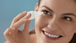 Eye,Drop.,Woman,Applying,Lubricant,Eye,Drops,In,Her,Eyes
