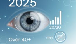 2025 multifocal contact lens guide for over-40 eyes showing lens design and vision correction technology