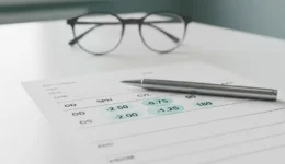 Close-up of an eye prescription sheet highlighting CYL (Cylinder) and Axis values used to correct astigmatism.